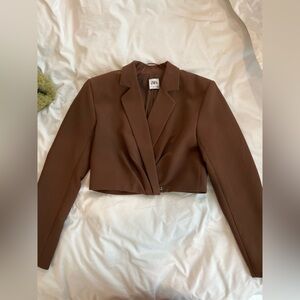 Zara cropped blazer
